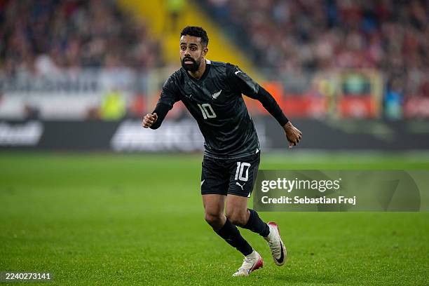 Sarpreet Singh of New Zealand during the International Friendly match between Poland and New Zealand at Silesian Stadium on October 9, 2025 in...