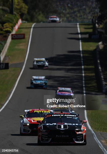 Jayden Ojeda drives the Mobil1 Truck Assist Racing Ford Mustang GT during practice for the 2025 Bathurst 1000 which is part of the 2025 Supercars...