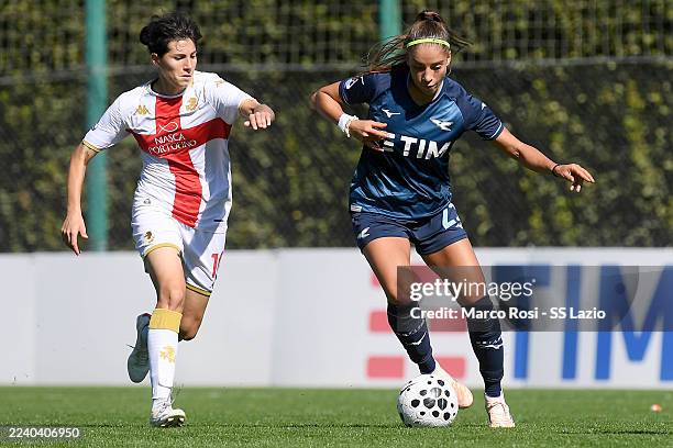 Eleonora Goldoni of Lazio women in action during the Serie A women match between Lazio women and Genoa women at the Formello sport Centre on October...