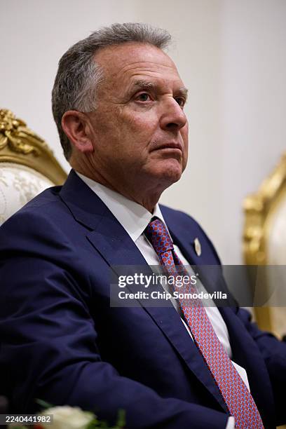 White House Special Envoy to the Middle East, Steve Witkoff attends a meeting between U.S. President Donald Trump and President of Egypt Abdel Fattah...