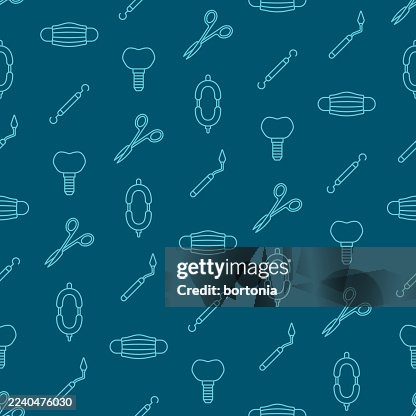 Dentist Seamless Editable Stroke Icon Pattern Dentist Seamless Editable Stroke Icon Pattern