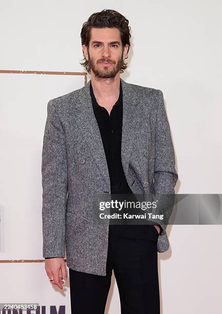 Andrew Garfield attends the "After the Hunt" Headline Gala at the 69th BFI London Film Festival at The Royal Festival Hall on October 11, 2025 in...
