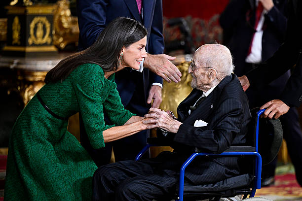 ESP: Spanish Royals Attend The National Day Reception