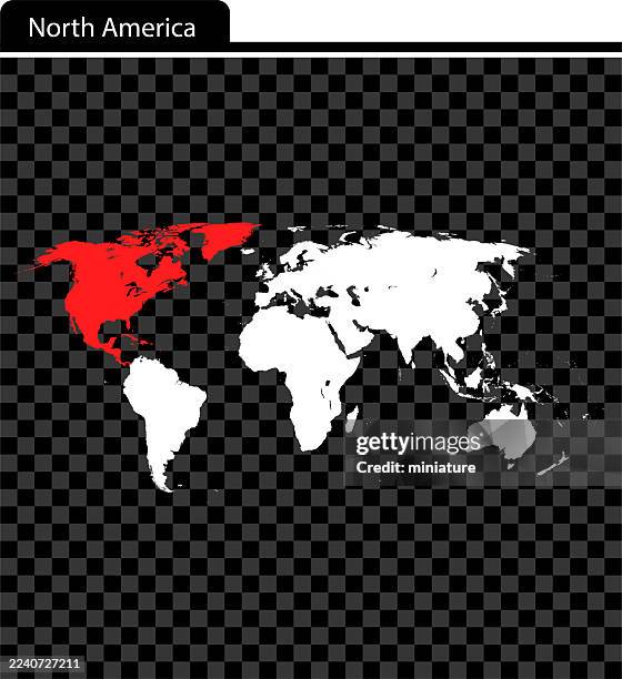 north america map - world map flat dots stock illustrations