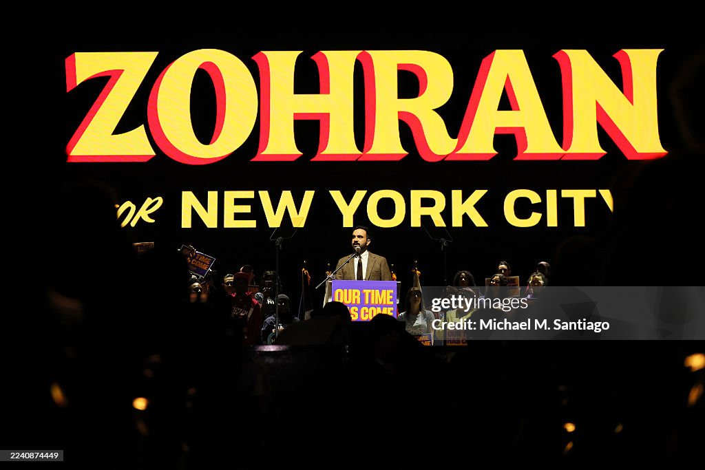 NYC Mayoral Candidate Zohran Mamdani Holds Rally Ahead Of Nov. Election
