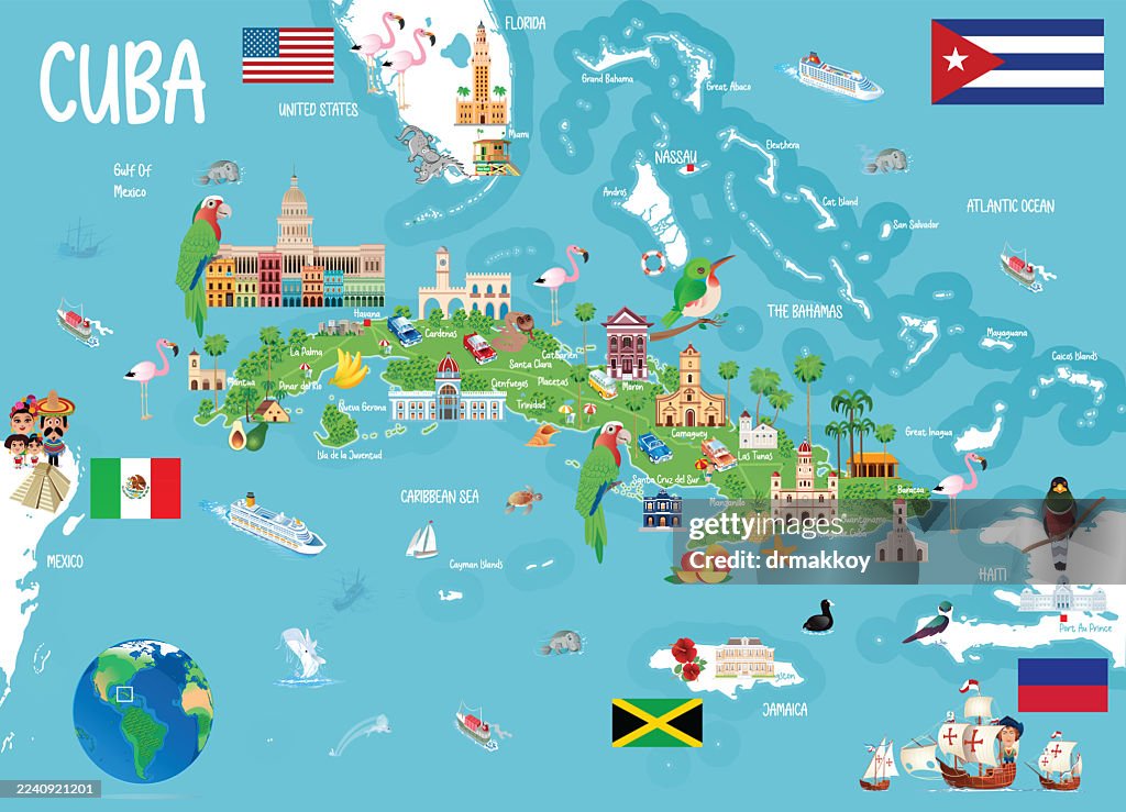 Cuba Tourism Map