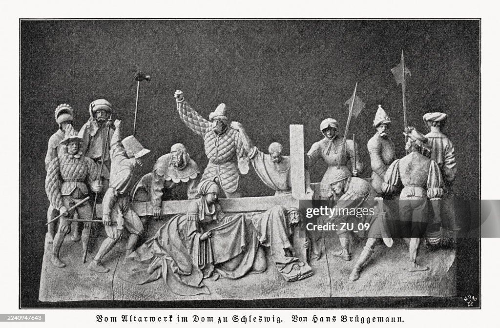 Brüggemann-Alter, Schleswig Cathedral, Germany, halftone print, published in 1897