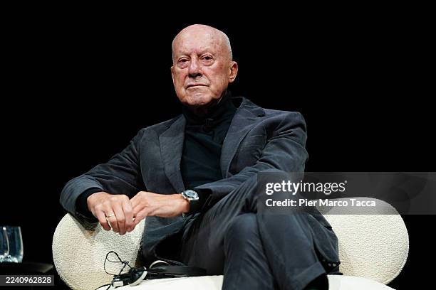 Norman Foster attends the Next Design Perspectives event at Triennale on October 14, 2025 in Milan, Italy.