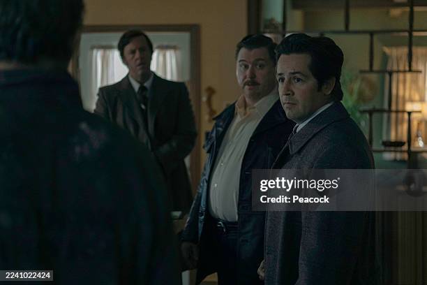 Episode 102 -- Pictured: Chris Sullivan as Bill Kunkle, Michael Chernus as John Wayne Gacy, Michael Angarano as Sam Amirante --