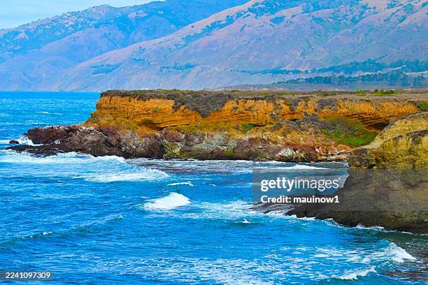 up the central california coast - central coast beaches stock pictures, royalty-free photos & images