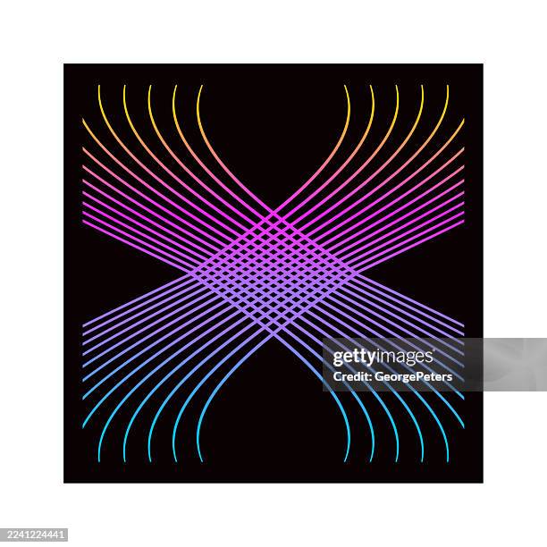 striped letter x - integrated media stock illustrations