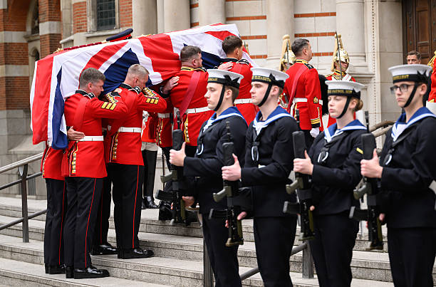 GBR: Funeral Requiem Mass Held For Lord Guthrie