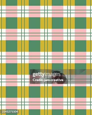 Mid-Century Plaid Celebration Pattern Mid-Century Plaid Celebration Pattern