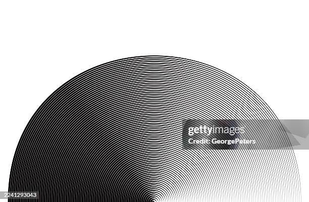 concentric circles abstract background - half circle stock illustrations