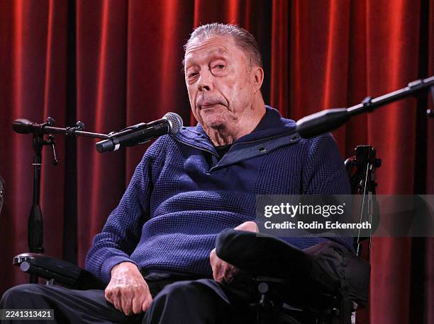 Tim Curry speaks during The Grammy Museum celebration of the music for "The Rocky Horror Picture Show" at GRAMMY Museum L.A. Live on October 15, 2025...