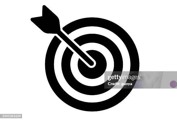 ilustrações de stock, clip art, desenhos animados e ícones de target icon. - alvo de dardo