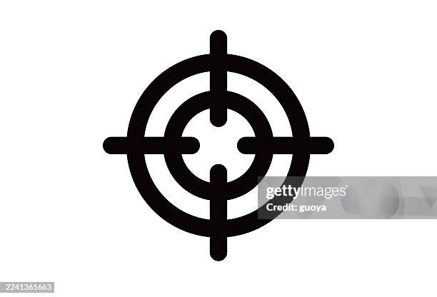bow and arrow with bullseye icon - mind map stock illustrations