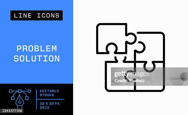 illustrations, cliparts, dessins animés et icônes de icône d’une seule ligne de solution de problème - scie sauteuse
