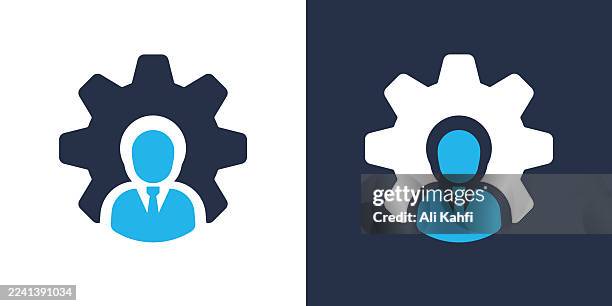 manager glyph solid icon. solid icon that can be applied anywhere, simple, pixel perfect and modern style. - cost control stock illustrations