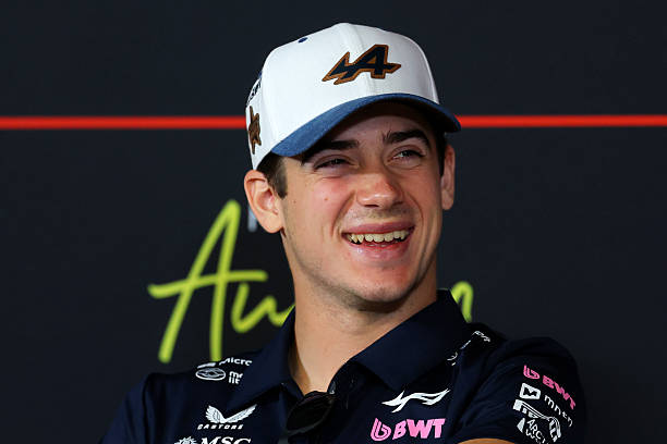Franco Colapinto of Argentina and Alpine F1 looks on in the Drivers Press Conference during previews ahead of the F1 Grand Prix of United States at...