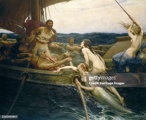 Ulysses and the Sirens, c1909. Found in the Collection of Ferens Art Gallery. Creator: Draper, Herbert James .