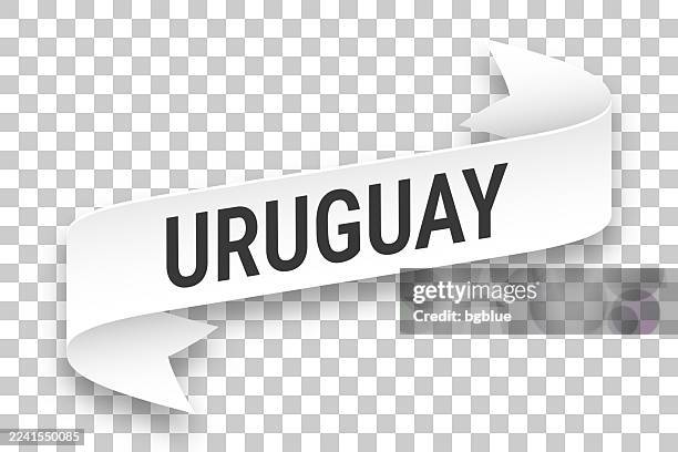 uruguay - 3d banner on transparent background - uruguay stock illustrations