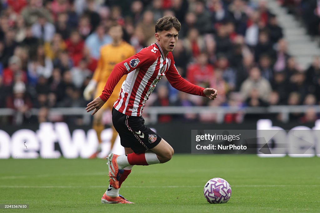 Criss Rigg Chris Rigg of Sunderland plays during the Premier League match... News ...