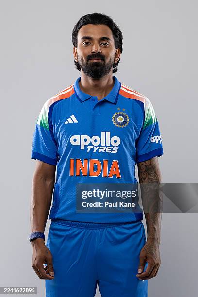 Rahul poses during an India ODI International Headshot Session on October 17, 2025 in Perth, Australia.
