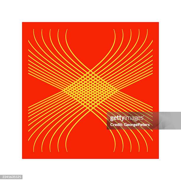 striped letter x - merging concept stock illustrations