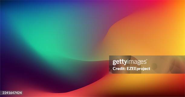 abstract vibrant gradient background. modern color mesh wallpaper. smooth colorful blurred texture. blurry effect gradient mesh background - soft rainbow background stock illustrations
