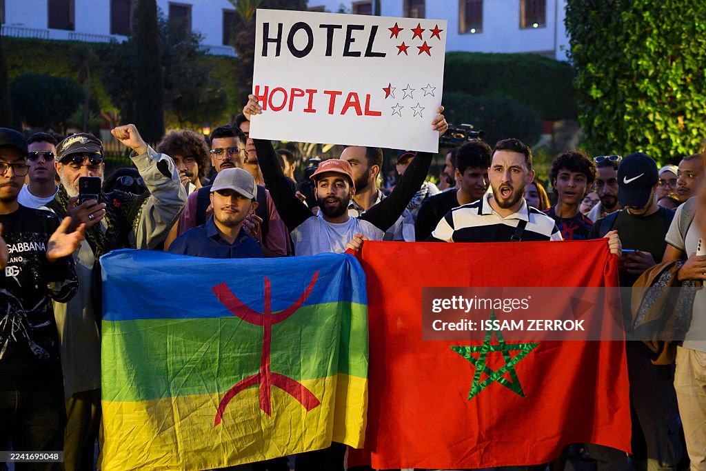 MOROCCO-GENZ-PROTEST-RABAT-PARLIAMENT-2025