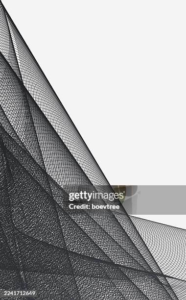 blend monochrome fluidity line modern art concepts background - building wireframe stock illustrations