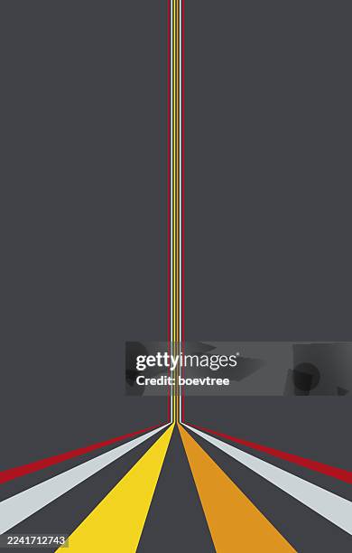 trendy colors perspective stripes zebra texture abstract background - straight road perspective stock illustrations