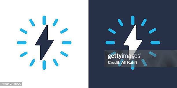 power glyph solid icon. solid icon that can be applied anywhere, simple, pixel perfect and modern style. - electrical contracting stock illustrations