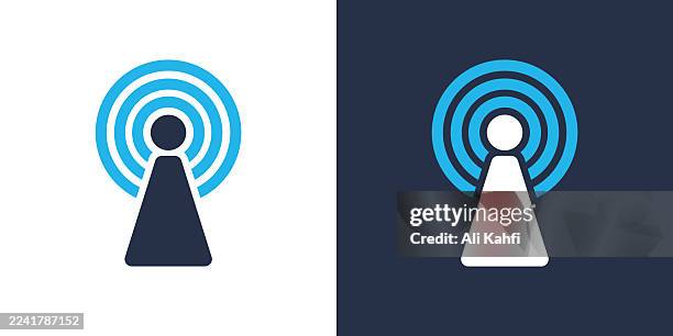 broadcasting glyph solid icon. solid icon that can be applied anywhere, simple, pixel perfect and modern style. - action camera stock illustrations
