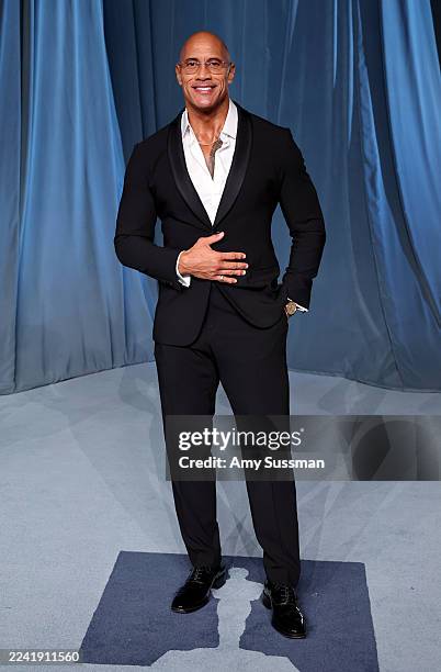 Dwayne Johnson attends the 5th Annual Academy Museum Gala at the Academy Museum of Motion Pictures on October 18, 2025 in Los Angeles, California.