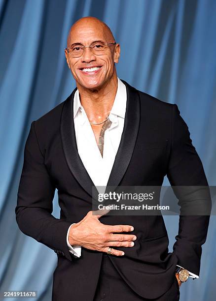 Dwayne Johnson attends the 5th Annual Academy Museum Gala at the Academy Museum of Motion Pictures on October 18, 2025 in Los Angeles, California.