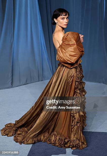 Zoë Kravitz attends the 5th Annual Academy Museum Gala at the Academy Museum of Motion Pictures on October 18, 2025 in Los Angeles, California.