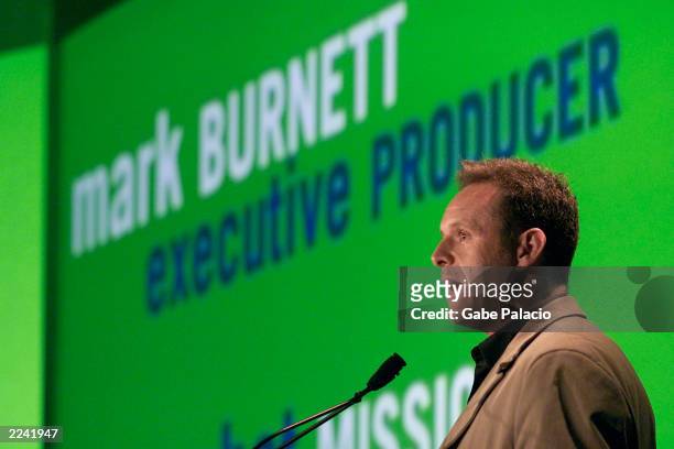 Mark Burnett, Executive Producer of USA Network's new program 'Combat Missions' and producer of Survivor and Eco Challenge at the USA Cable Upfront...