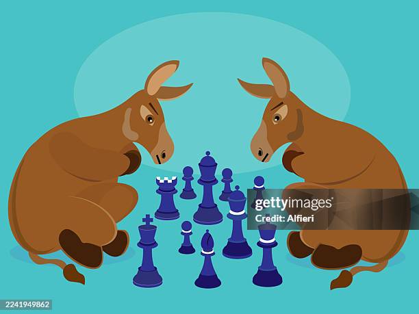 bildbanksillustrationer, clip art samt tecknat material och ikoner med blue chess match - nedstängning av statliga verksamheter