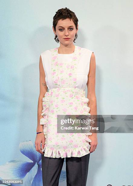 Emma Corrin attends the "100 Nights of Hero" Closing Gala at the 69th BFI London Film Festival at The Royal Festival Hall on October 19, 2025 in...