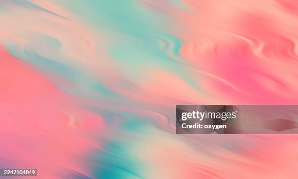 soft pastel gradient with wavy fluid texture background. abstract pastel artwork featuring smooth waves in pink, peach, and teal tones with a dreamy gradient flow. - blender explosion stock pictures, royalty-free photos & images