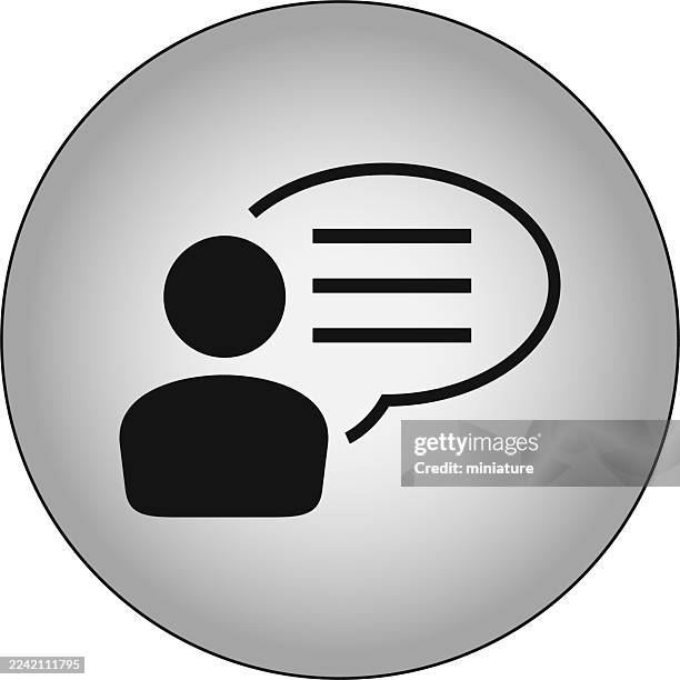 communication icons - thought bubble transparent stock illustrations