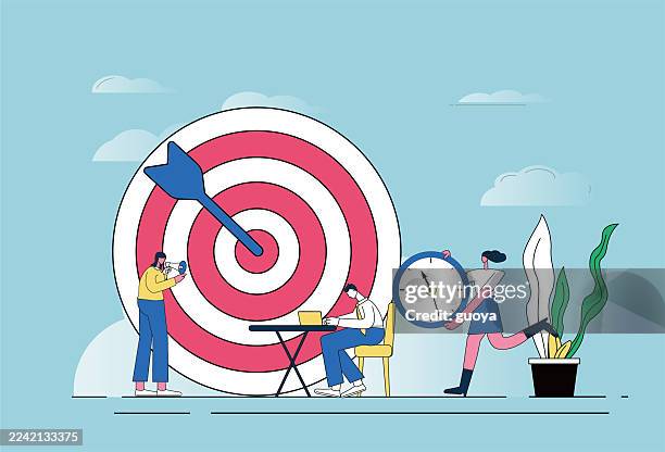 white-collar workers work hard to achieve their target plans. - do more computer stock illustrations