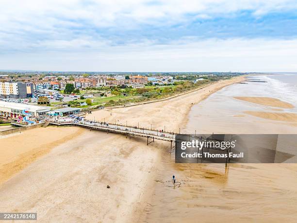 skegness pier - skegness stock pictures, royalty-free photos & images