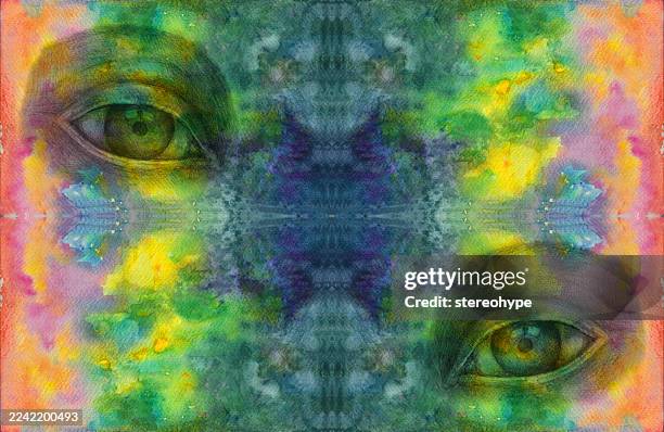 deep connection - lightning bugs stock illustrations