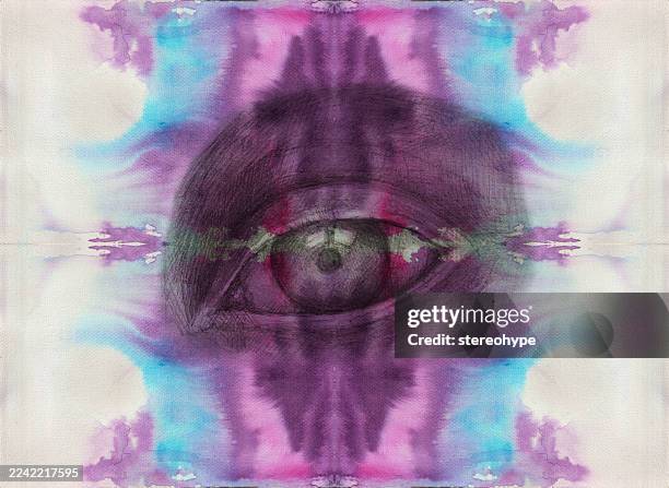 vision vortex - illuminati stock illustrations