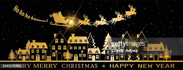 santa claus - gift returns stock illustrations