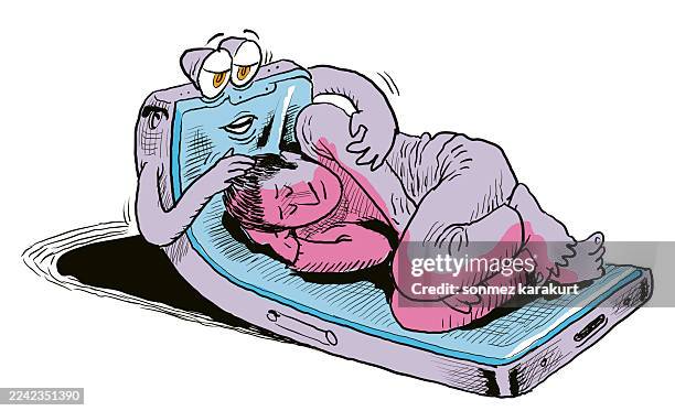 sleep-inducing technologies - activity tracker stock illustrations