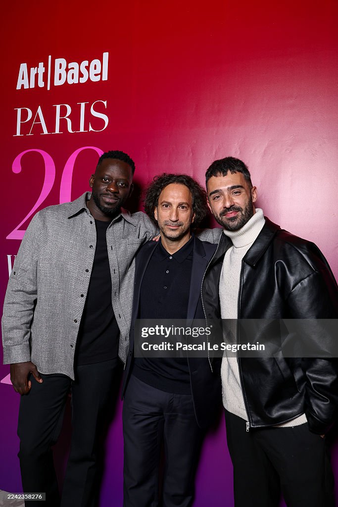 Oumar Samake Oumar Samake, Olivier Bouchara and Laurent Salvaudon attend Art Basel ...